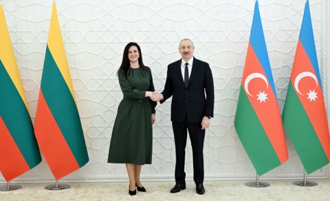 İlham Əliyev Litvanın Baş nazirini qəbul etdi - FOTO