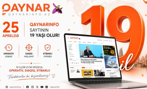 
Qaynarinfo.az 19 yaşında!