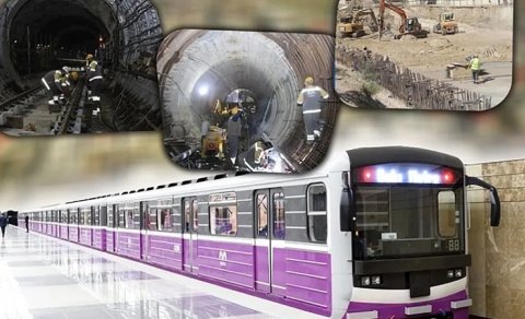 Bakının bu ərazisində yeni metro stansiyası tikilir - VİDEO