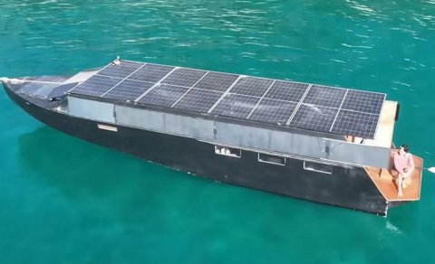 Günəş enerjisi ilə işləyən, demək olar sonsuz hərəkət edə bilən yaxta inşa edildi - VİDEO