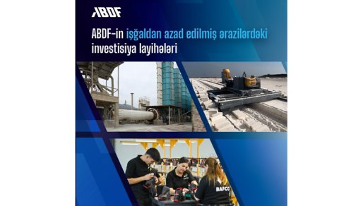 İşğaldan azad edilmiş ərazilərdə iqtisadi aktivlik ABDF-in maliyyə mexanizmləri ilə dəstəklənir
