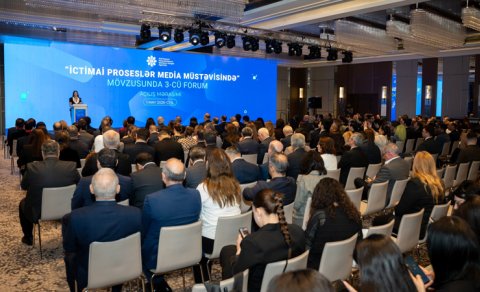 Bakıda "İctimai proseslər media müstəvisində" mövzusunda III Forum keçirildi - FOTO