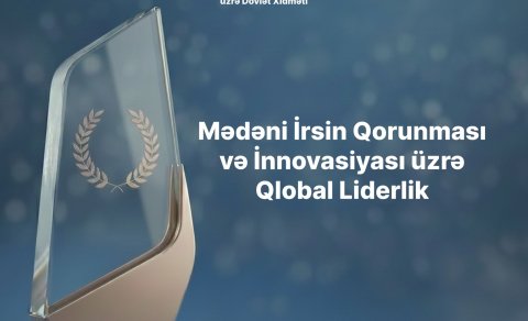 Azərbaycan mədəni irsin qorunması və innovasiyası üzrə beynəlxalq mükafata layiq görüldü