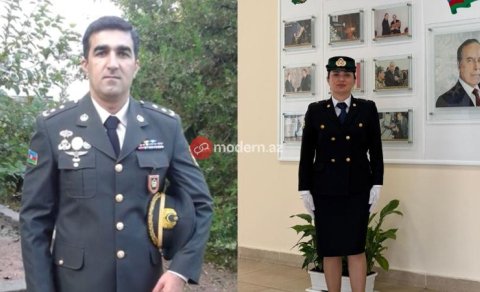 Vətən Müharibəsi Qəhrəmanın xanımına rütbə verildi - FOTO