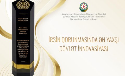 Azərbaycan mədəni irs sahəsində qlobal innovasiya liderləri sırasında yer aldı
