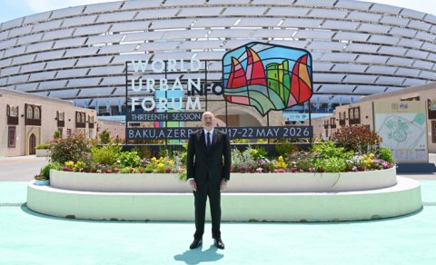 Prezident Olimpiya Stadionunun ərazisində WUF13 ilə bağlı görülən işlərlə tanış oldu - FOTO