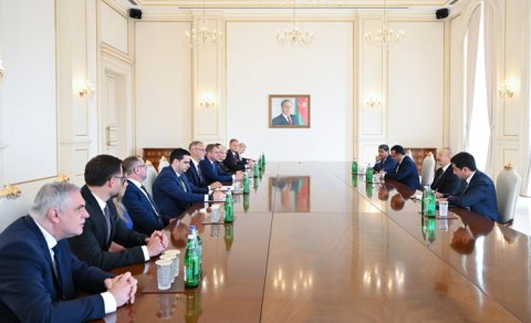 Prezident Slovakiya Milli Şurası sədrini qəbul etdi - FOTO