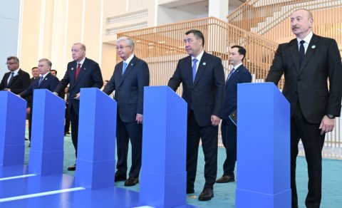 TDT liderləri Türk Sivilizasiyası Mərkəzinin təməlqoyma mərasimində iştirak etdi - FOTO