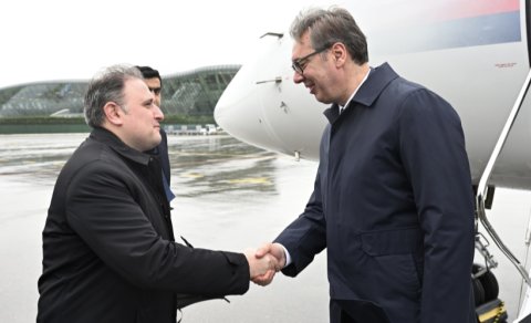 Serbiya Prezidenti Azərbaycana səfərə gəlib