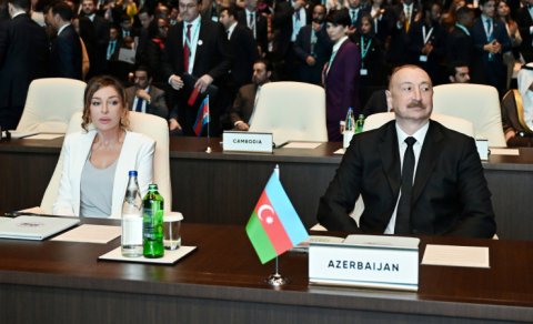 Mehriban Əliyeva WUF13-ün açılış mərasimindən paylaşım etdi