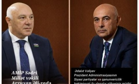 Prezident Administrasiyasında Arzuxan Əlizadə ilə görüş keçirilib