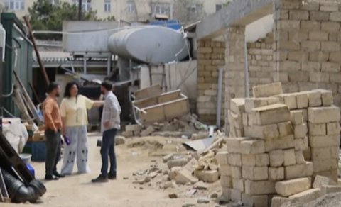 Bazar ərazisində iri tikinti: Gediş-gəliş çətinləşib - VİDEO