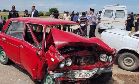 Goranboyda ağır qəza: 2 nəfər öldü