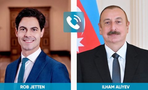 İlham Əliyev Niderlandın Baş naziri ilə telefon danışığı apardı