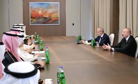 Prezident Ərəb Koordinasiya Qrupunun nümayəndələrini qəbul etdi - FOTO