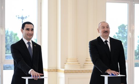 Bakıda "Dostlug" tankerinin onlayn formatda hədiyyə olunması mərasimi keçirildi - FOTO