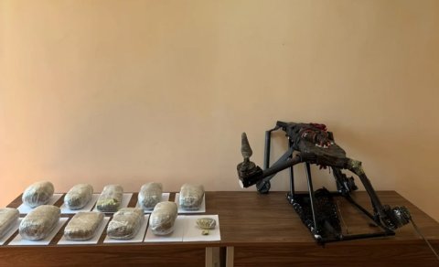 İrandan Azərbaycana 41 kq narkotikin keçirilməsinin qarşısı alındı, PUA zərərsizləşdirildi - FOTO