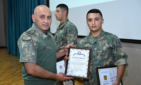 &ldquo;Ehtiyat zabit hazırlığı kursu&rdquo;nun növbəti buraxılış mərasimi keçirilib