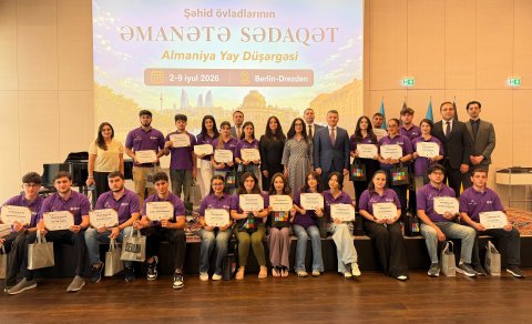Almaniyada şəhid övladlarının &ldquo;Əmanətə Sədaqət&rdquo; Yay Düşərgəsi keçirilib