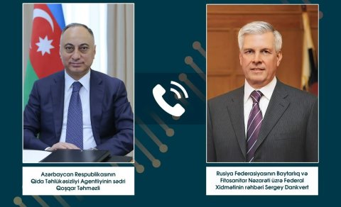 AQTA sədri ilə &ldquo;Rosselxoznadzor&rdquo;un rəhbəri arasında ikitərəfli əməkdaşlıq müzakirə olunub