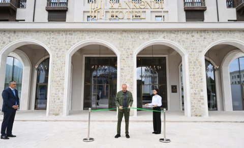 "Xankəndi" hotelinin açılışında iştirak etdi - FOTO