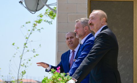 Prezidentlər Baş Qərvənd kəndində görülən işlərlə tanış oldu - FOTO