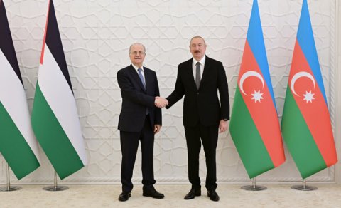 İlham Əliyev Fələstinin Baş nazirini qəbul etdi - FOTO
