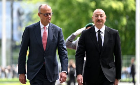 İlham Əliyev və Fridrix Merz mətbuata bəyanatlarla çıxış edib- YENİLƏNİB
