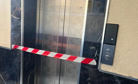 Yaşayış binasında 6 liftin fəaliyyəti dayandırıldı - FOTO