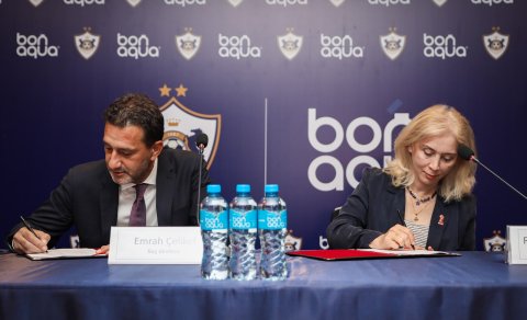 "Qarabağ" FK və &ldquo;BonAqua&rdquo; arasında rəsmi tərəfdaşlıq müqaviləsi imzalandı