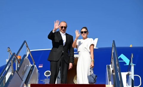 Prezidentin Qırğızıstana səfəri başa çatdı - FOTOLAR