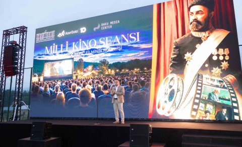 "AzerGold" və Bakı Media Mərkəzinin təşkilatçılığı ilə Daşkəsəndə milli kino seansı keçirildi - FOTO/VİDEO