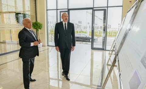 Prezident "Yeni Səngəçal" yarımstansiyasının açılışında iştirak etdi - FOTO