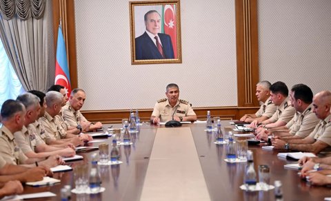 Zakir Həsənov hərbi attaşelərlə görüş keçirib