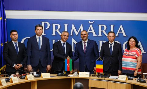 Xankəndi, Ağdərə və Xocalı ilə Kluj-Napoka arasında əməkdaşlıq müzakirə olunub- FOTOLAR