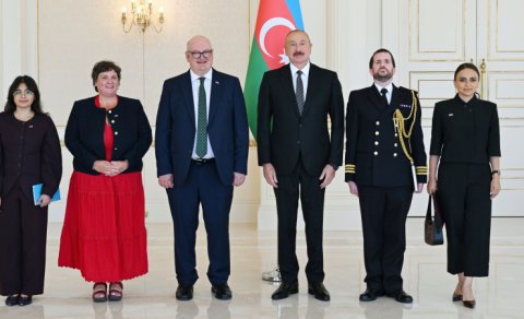 İlham Əliyev Britaniyanın yeni səfirinin etimadnaməsini qəbul etdi - FOTO