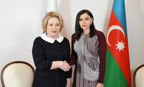 Valentina Matviyenko Mehriban Əliyevaya təbrik məktubu göndərdi