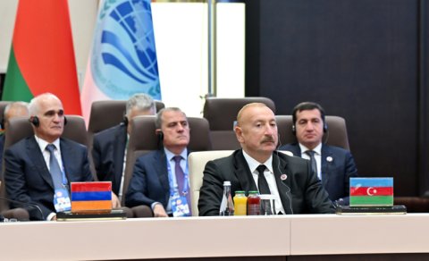 İlham Əliyev &ldquo;ŞƏT plyus&rdquo; formatında görüşdə iştirak edir - YENİLƏNİB