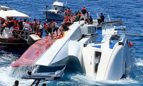 Şimali Kiprdə gəmi qəzası: 3 Azərbaycan vətəndaşı saxlanıldı - FOTO