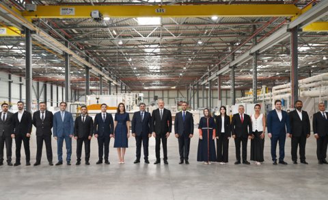 Prezident Qaradağ rayonunda kağız və gigiyenik məhsulların istehsalı müəssisəsinin açılışında iştirak etdi - FOTO