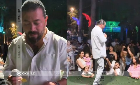 Reper Qurd səhnədə içki içə-içə çıxış etdi &ndash; VİDEO