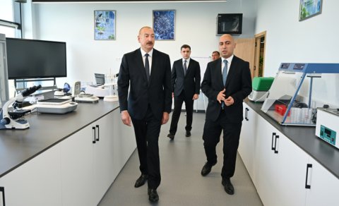 Prezident "SABAH.city" innovasiya şəhərciyinin birinci mərhələsinin açılışında iştirak etdi - FOTO