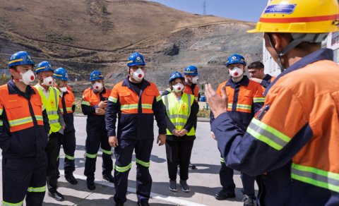 Azərbaycan nümayəndə heyəti "Altynken" qızıl mədəni və affinaj zavodu ilə tanış oldu - FOTO