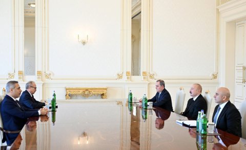 Prezident Türkiyənin xarici işlər nazirini qəbul etdi - FOTO