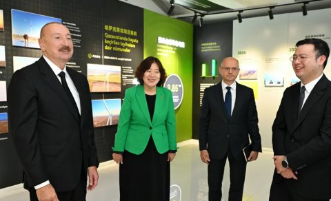Prezidentin sosial media hesablarında "Qobustan" GES-in açılışı ilə bağlı paylaşım edildi