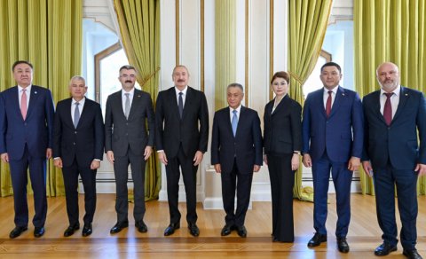 Prezident TDT-yə üzv ölkələrin təhlükəsizlik üzrə rəhbər şəxslərini qəbul etdi - FOTO