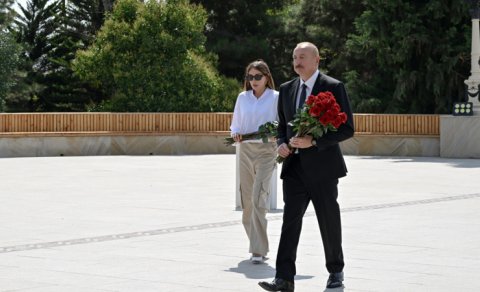 Prezident və birinci xanım Şamaxı rayonuna səfər edib - FOTO