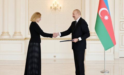 Prezident Estoniyanın yeni səfirini qəbul etdi - FOTO