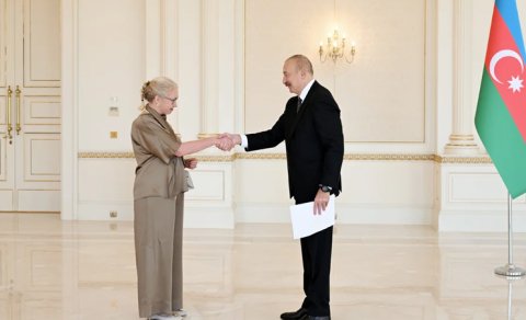 İlham Əliyev İsveçin Azərbaycanda yeni təyin olunmuş səfirini qəbul etdi - FOTO