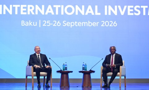 İlham Əliyev II Azərbaycan Beynəlxalq İnvestisiya Forumunda iştirak etdi - YENİLƏNİB/FOTO
